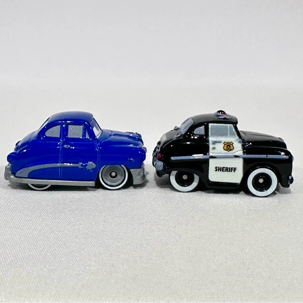 Disney Cars 3 Die-cast Mini Racers Doc Hudson, Sheriff, Luigi, Sarge Mattel 2016